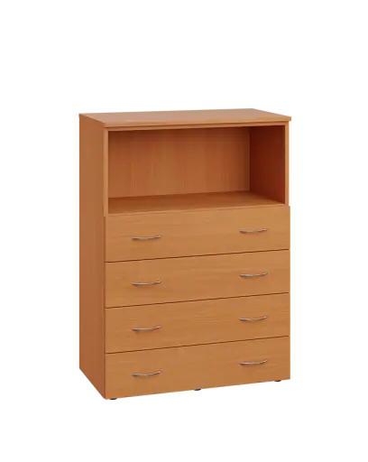 ENP 3 - 84ZN kancelářská skříň, 4-zásuvková/nika, 1100x800x400, buk Royal