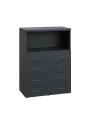 ENP 3 - 84ZN kancelářská skříň, 4-zásuvková/nika, 1100x800x400, antracit