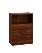 ENP 3 - 84ZN kancelářská skříň, 4-zásuvková/nika, 1100x800x400, ořech královský