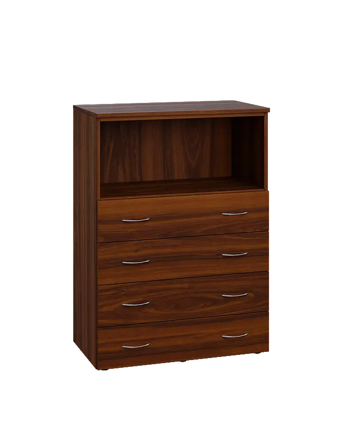 ENP 3 - 84ZN kancelářská skříň, 4-zásuvková/nika, 1100x800x400, ořech královský