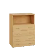 ENP 3 - 84ZN kancelářská skříň, 4-zásuvková/nika, 1100x800x400, javor horský