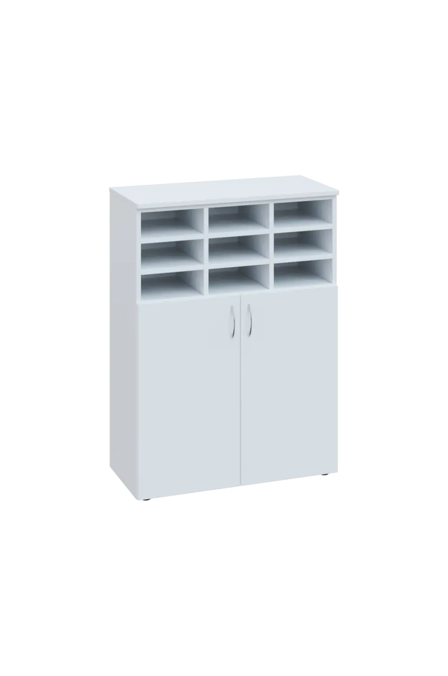 ERGP - 3 kancelářská skříň, 2-dveřová/registrační vložka, 1100x800x400, bílá