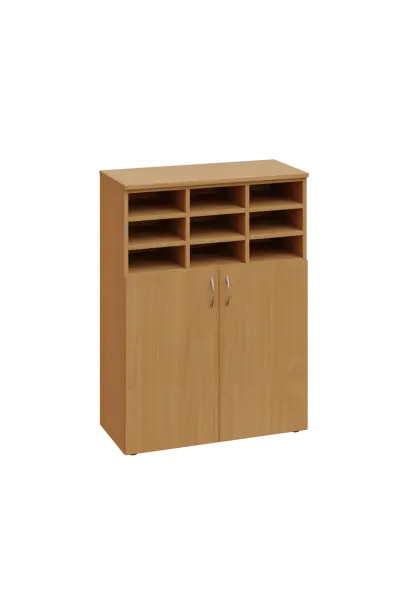 ERGP - 3 kancelářská skříň, 2-dveřová/registrační vložka, 1100x800x400, buk Royal