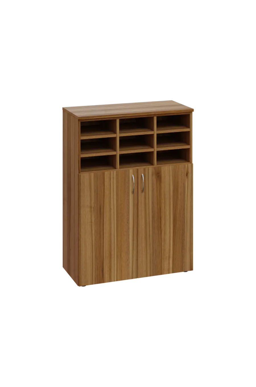 ERGP - 3 kancelářská skříň, 2-dveřová/registrační vložka, 1100x800x400, ořech světlý