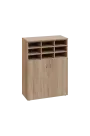 ERGP - 3 kancelářská skříň, 2-dveřová/registrační vložka, 1100x800x400, dub bardolino