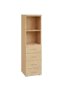 ENP 4 - 44ZN2 kancelářská skříň, 4-zásuvková/nika, 1450x400x400, bříza irská