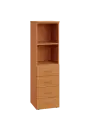 ENP 4 - 44ZN2 kancelářská skříň, 4-zásuvková/nika, 1450x400x400, buk Royal