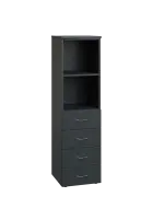 ENP 4 - 44ZN2 kancelářská skříň, 4-zásuvková/nika, 1450x400x400, antracit