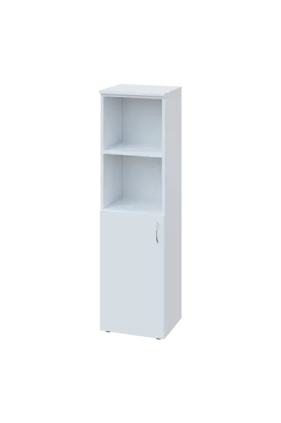 ENP 4 - 4DN2 kancelářská skříň, 1-dveřová/nika, levá, 1450x400x400, bílá