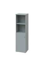 ENP 4 - 4DN2 kancelářská skříň, 1-dveřová/nika, levá, 1450x400x400, šedá
