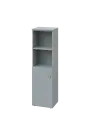 ENP 4 - 4DN2 kancelářská skříň, 1-dveřová/nika, levá, 1450x400x400, šedá