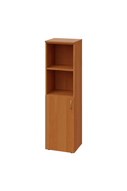 ENP 4 - 4DN2 kancelářská skříň, 1-dveřová/nika, levá, 1450x400x400, olše jantar