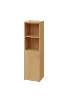 ENP 4 - 4DN2 kancelářská skříň, 1-dveřová/nika, levá, 1450x400x400, javor horský