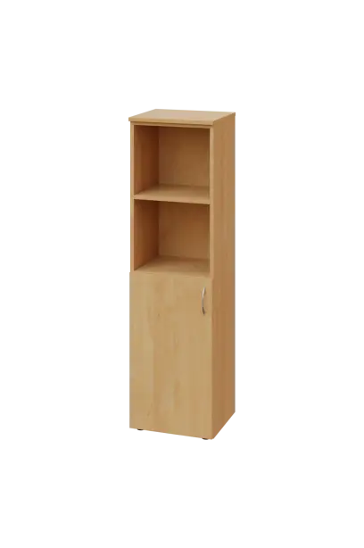 ENP 4 - 4DN2 kancelářská skříň, 1-dveřová/nika, levá, 1450x400x400, javor horský