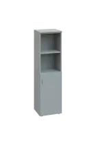 ENP 4 - 4DN2 kancelářská skříň, 1-dveřová/nika, pravá, 1450x400x400, šedá