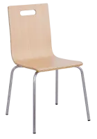 MEGAN jídelní židle dub bělený, kostra nerez