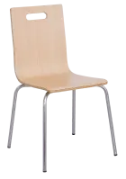 MEGAN jídelní židle dub bělený, kostra nerez