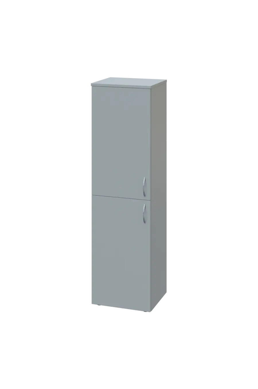 ENP 4 - 4D2 kancelářská skříň, 2-dveřová, levá, 1450x400x400, šedá