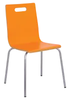 MEGAN jídelní židle oranžová, kostra nerez