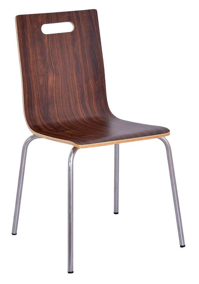 MEGAN jídelní židle ořech, kostra nerez