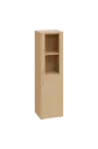 ENP 4 - 4DS kancelářská skříň, 1-dveřová/prosklená, pravá, 1450x400x400, bříza irská