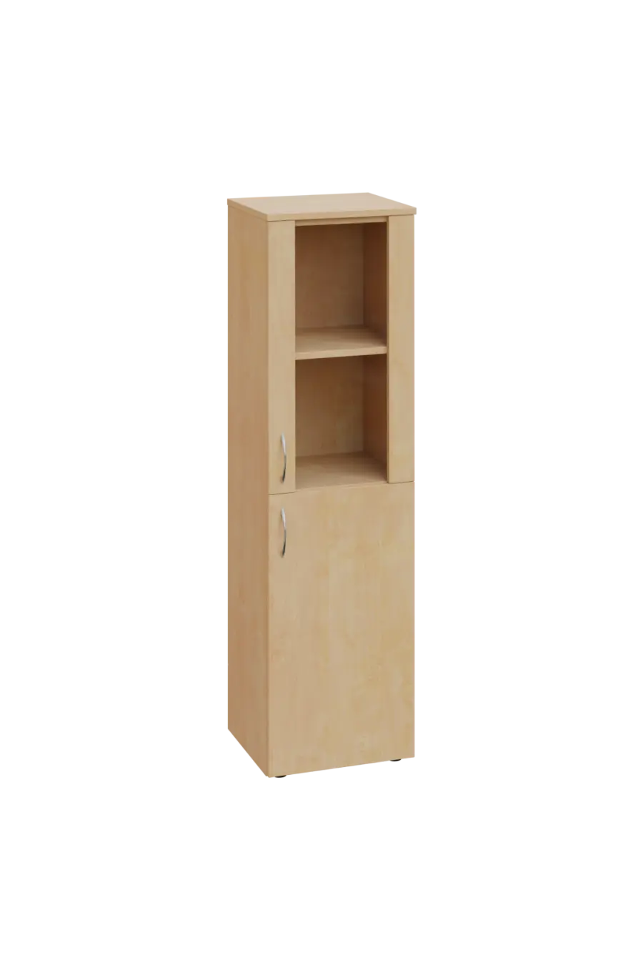 ENP 4 - 4DS kancelářská skříň, 1-dveřová/prosklená, pravá, 1450x400x400, bříza irská