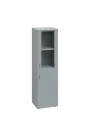 ENP 4 - 4DS kancelářská skříň, 1-dveřová/prosklená, pravá, 1450x400x400, šedá