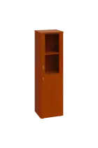 ENP 4 - 4DS kancelářská skříň, 1-dveřová/prosklená, pravá, 1450x400x400, třešeň šumavská