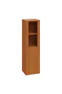 ENP 4 - 4DS kancelářská skříň, 1-dveřová/prosklená, pravá, 1450x400x400, olše jantar
