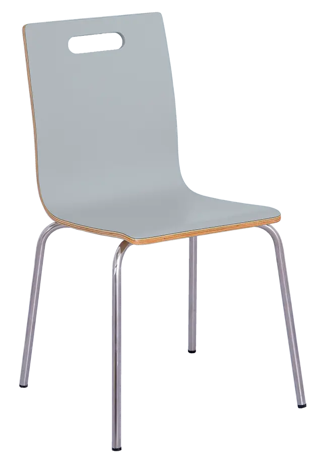 MEGAN jídelní židle šedá, kostra nerez