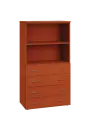 ENP 4 - 84ZN2 kancelářská skříň, 4-zásuvková/nika, 1450x800x400, třešeň šumavská