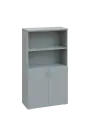 ENP 4 - 8DN2 kancelářská skříň, 2-dveřová/nika, 1450x800x400, šedá