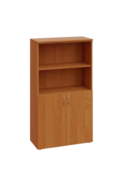 ENP 4 - 8DN2 kancelářská skříň, 2-dveřová/nika, 1450x800x400, olše jantar