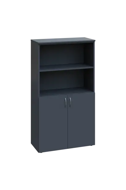 ENP 4 - 8DN2 kancelářská skříň, 2-dveřová/nika, 1450x800x400, antracit