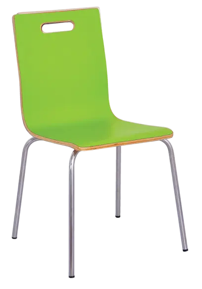 MEGAN jídelní židle zelená, kostra nerez
