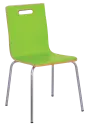 MEGAN jídelní židle zelená, kostra nerez