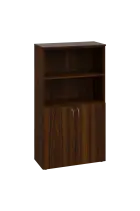 ENP 4 - 8DN2 kancelářská skříň, 2-dveřová/nika, 1450x800x400, ořech královský