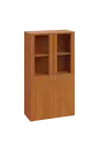 ENP 4 - 8DS kancelářská skříň, 4-dveřová/prosklená, 1450x800x400, olše jantar