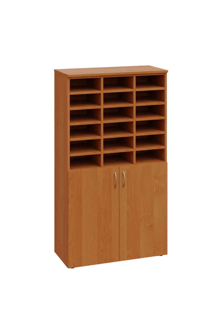 ERGP - 4 kancelářská skříň, 2-dveřová/registrační vložka, 1450x800x400, olše jantar