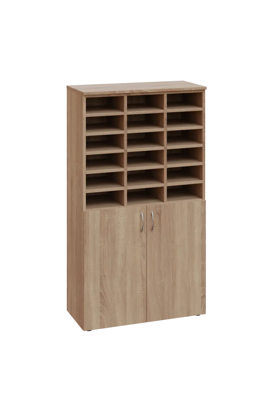 ERGP - 4 kancelářská skříň, 2-dveřová/registrační vložka, 1450x800x400, dub bardolino