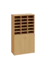 ERGP - 4 kancelářská skříň, 2-dveřová/registrační vložka, 1450x800x400, javor horský