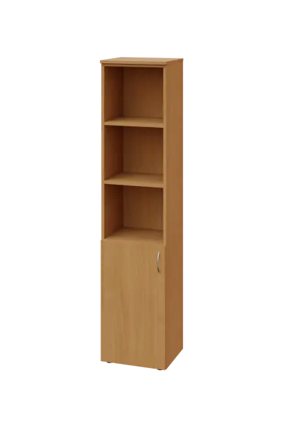 ENP 5 - 4DN3 kancelářská skříň, 1-dveřová/nika, levá, 1800x400x400, buk Royal