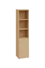 ENP 5 - 4DN3 kancelářská skříň, 1-dveřová/nika, pravá, 1800x400x400, bříza irská