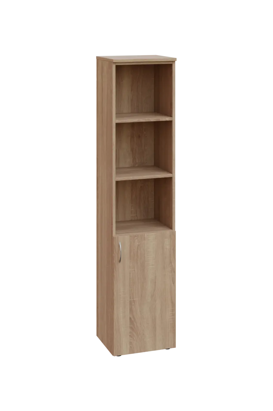 ENP 5 - 4DN3 kancelářská skříň, 1-dveřová/nika, pravá, 1800x400x400, dub bardolino