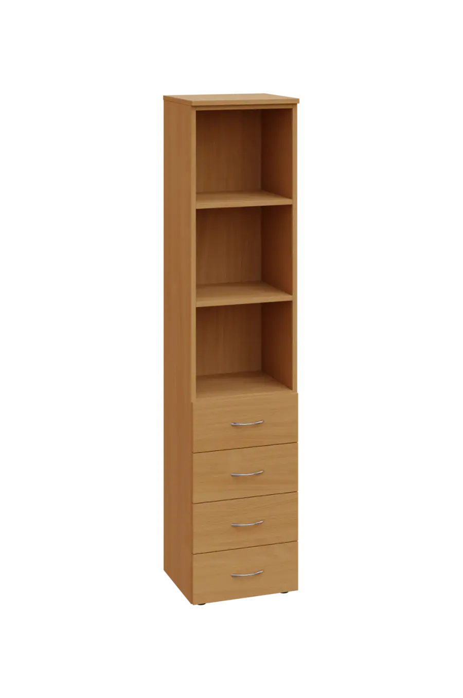 ENP 5 - 44ZN kancelářská skříň, 4-zásuvková/nika, 1800x400x400, buk Royal