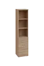 ENP 5 - 44ZN kancelářská skříň, 4-zásuvková/nika, 1800x400x400, dub bardolino