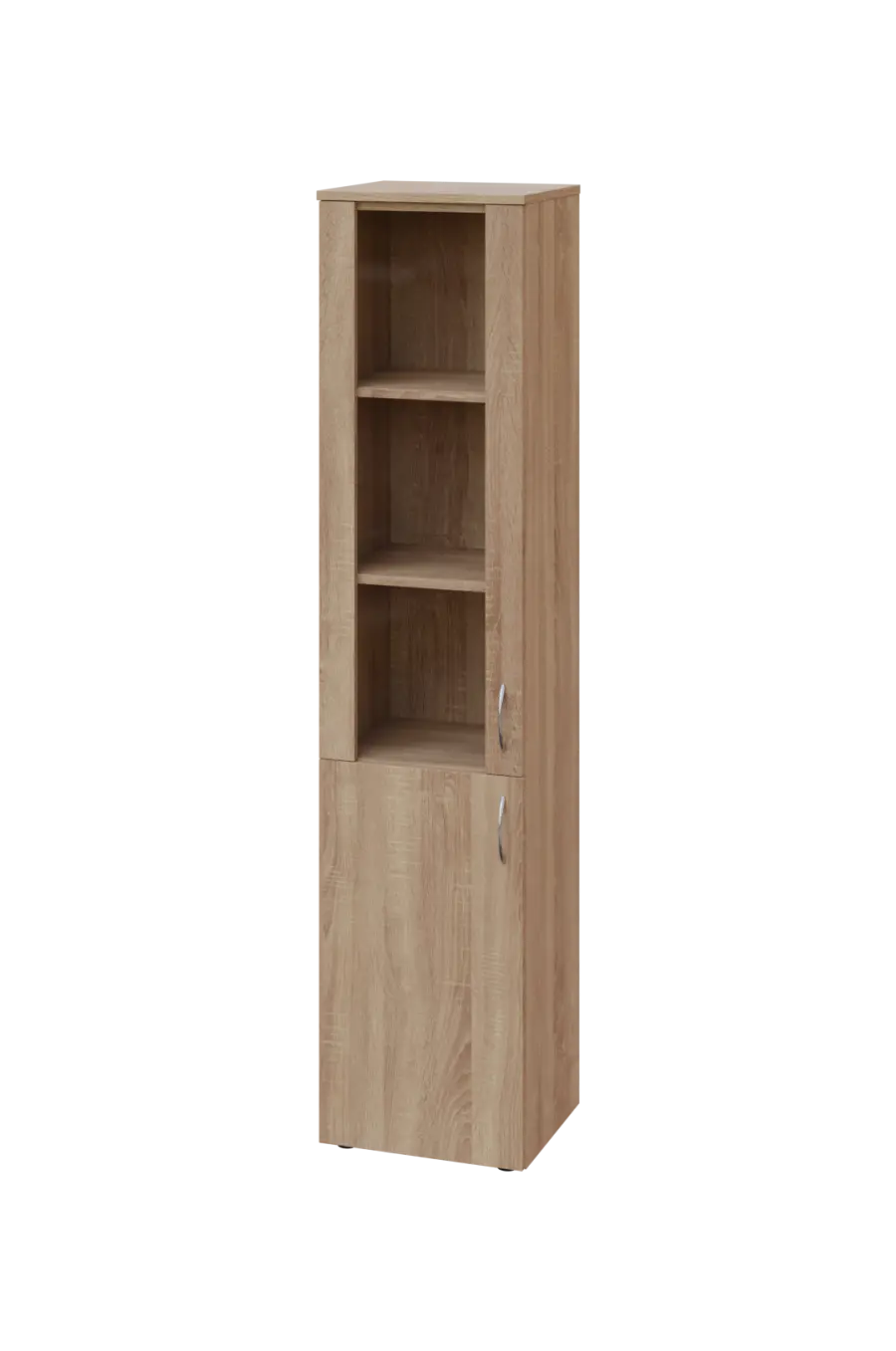 ENP 5 - 4DS kancelářská skříň, 2-dveřová/prosklená, levá, 1800x400x400, dub bardolino