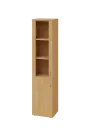 ENP 5 - 4DS kancelářská skříň, 2-dveřová/prosklená, levá, 1800x400x400, javor horský
