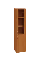 ENP 5 - 4DS kancelářská skříň, 2-dveřová/prosklená, pravá, 1800x400x400, olše jantar