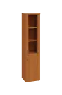 ENP 5 - 4DS kancelářská skříň, 2-dveřová/prosklená, pravá, 1800x400x400, olše jantar
